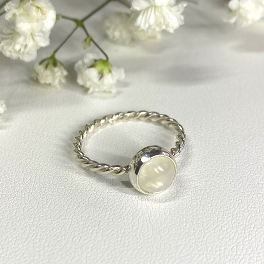 Cute Small Moonstone With A Twist