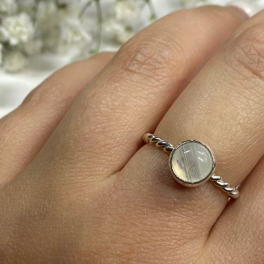 Cute Small Moonstone With A Twist