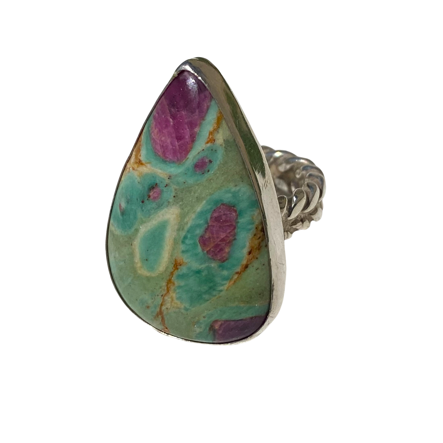 Ruby in Fuchsite Statement Ring